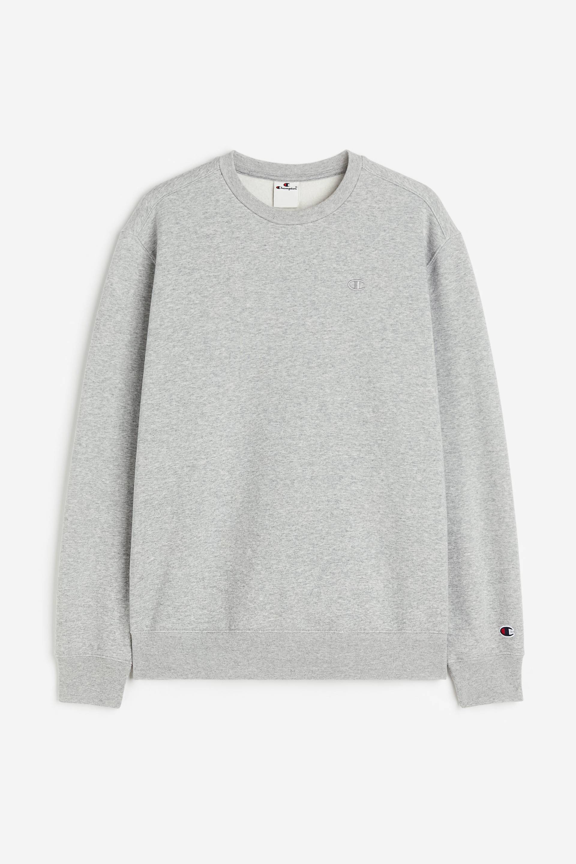 Champion Crewneck Sweatshirt New Oxford Grey Mela, Sweatshirts in Größe L von Champion