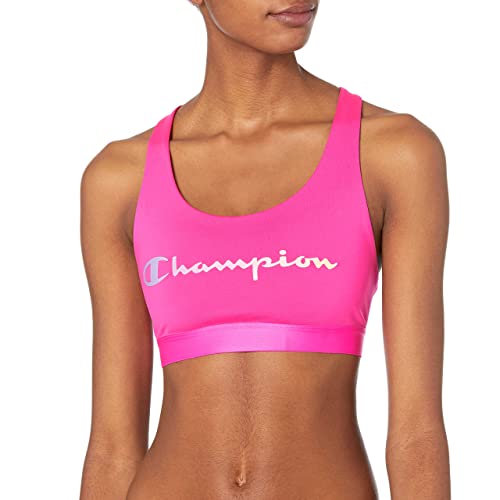Champion Damen Absolute Eco Bra (Retired Colors) Sport-BH, Undurchsichtige, Vivid Fuchsia, Large von Champion