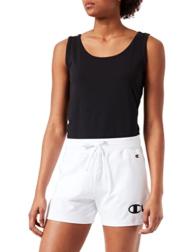 Champion Damen Legacy American Classics Logo Regular Drawstring Bermudas, Bianco, XL von Champion