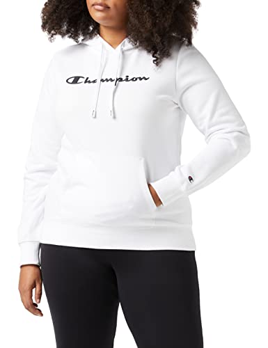 Champion Damen American Classics-Big Logo Kapuzenpullover, Weiß, XS von Champion