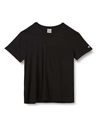 Champion Damen American Classics-C-Logo 2Pack S-S T-Shirt, Schwarz, L (2er Pack) von Champion