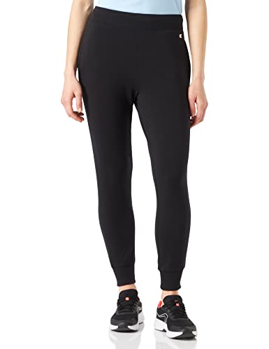 Champion Damen American Classics-C-Logo Slim Trainingshose, Schwarz, L von Champion