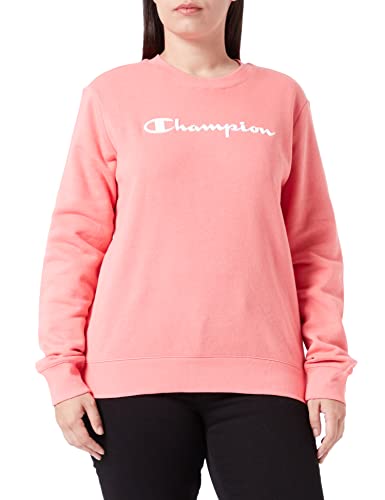 Champion Damen American Classics-Crewneck Pullover, Intensives Rose, S von Champion