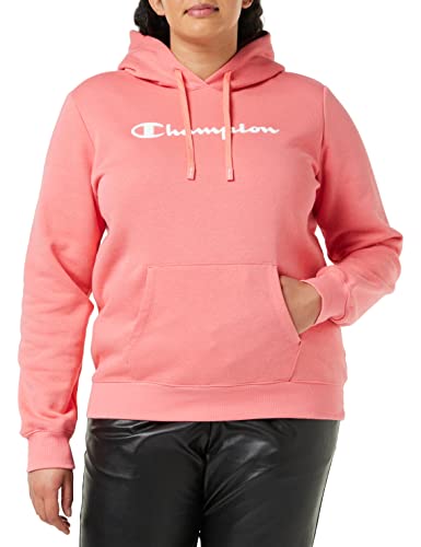 Champion Damen American Classics Fleece-Big Logo Kapuzenpullover, Intensives Rose, M von Champion