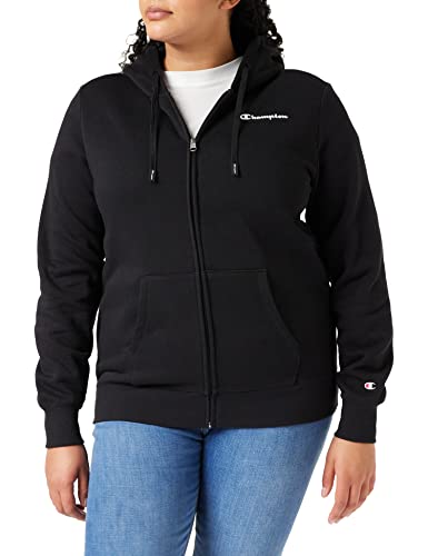 Champion Damen American Classics-Full Zip Kapuzenpullover, Schwarz, S von Champion