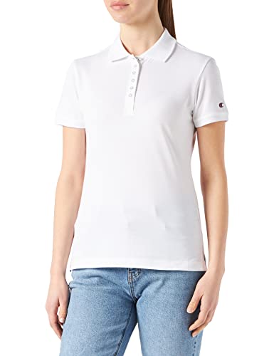 Champion Damen Legacy American Classics Polo Polohemd, weiß, M von Champion