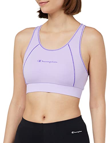Champion Damen Athletic C Quick Dry Small Logo Sport BH, Lavanda, S von Champion
