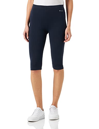 Champion Damen Athletic C-Sport Quick Dry Small Logo 3/4" Trainingshose, Blu Marino, M von Champion