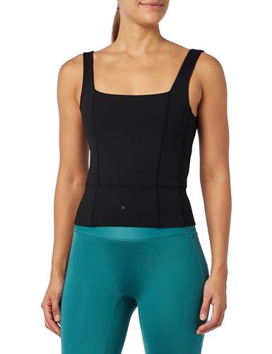 Champion Damen Athletic C-Sport W Quick Dry S-l Cropped Yoga Tanktop, Schwarz, Large von Champion