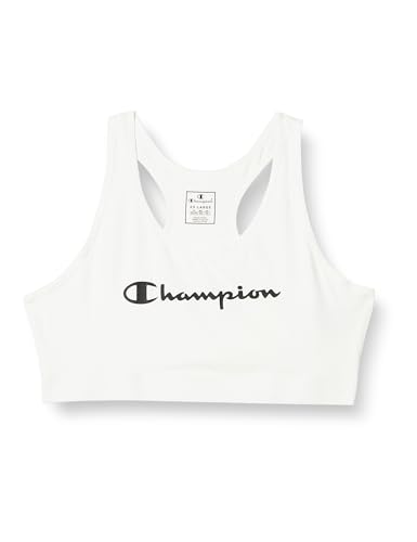 Champion Damen Athletic C W Cotton Stretch Jersey Light Support Sport-BH, Weiß, M von Champion