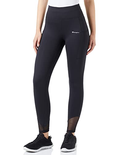 Champion Damen Athletic C-tech Quick Dry High Waist Crop Leggings, Schwarz, S von Champion