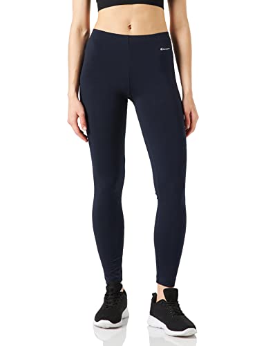 Champion Damen C-Sport-Regular Leggings, Marineblau, XS von Champion