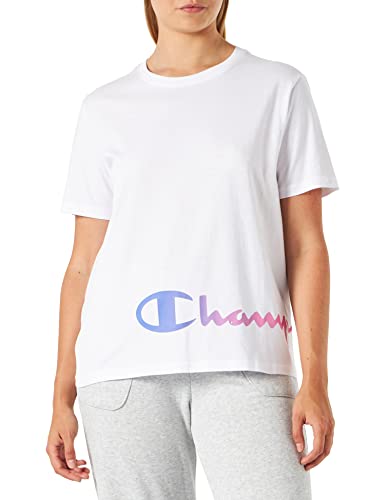 Champion Damen Color Story S-S T-Shirt, Weiß, S von Champion