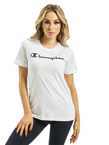 Champion Damen T-Shirt 112602 WW001 WHT Weiß, Größe:M von Champion