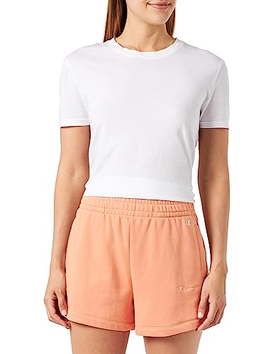 Champion Damen Eco Future Terry High Waist Regular Shorts, Pfirsichrosa, M von Champion