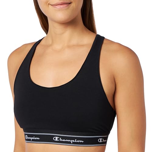 Champion Damen Elastic Tape Script Logo BH, Nero, M von Champion