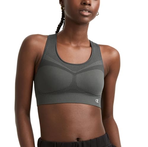Champion Damen Freedom Seamless Racerback Sport Bra - grau - X-Groß von Champion