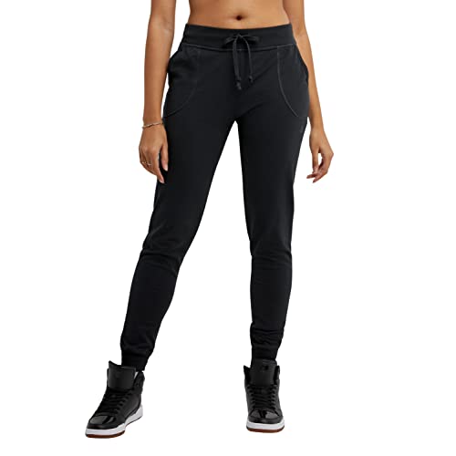 Champion Damen Jersey-Taschen-Hose Leggings, Schwarz, M von Champion