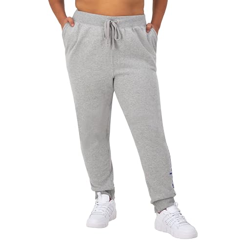 Champion Damen Powerblend, Fleece, warme und Bequeme Jogginghose, 73,7 cm (Übergröße erhältlich) Trainingshose, Grau, 3X von Champion