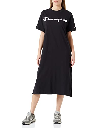 Champion Damen Legacy American Classics Big Logo Oversized Kleid, Schwarz, Medium von Champion