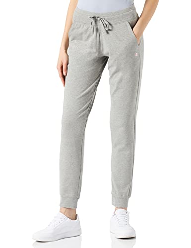 Champion Damen Legacy American Classics C-Logo Cuffed Trainingshose, Hellgrau meliert, L von Champion