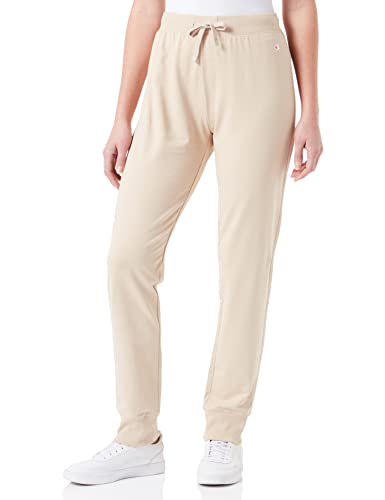 Champion Damen Legacy American Classics C-Logo Rib Cuff Trainingshose, Braun Taupe, S von Champion