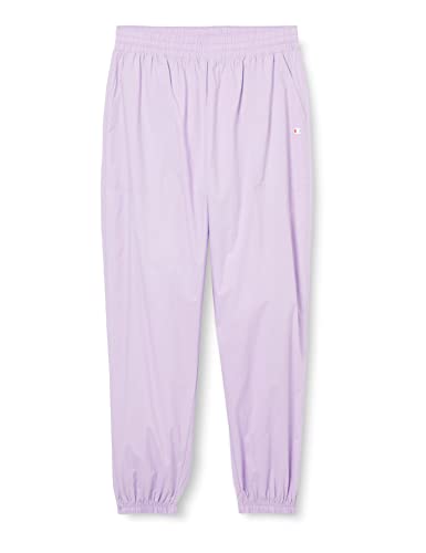 Champion Damen Legacy American Classics Cotton Stretch Popeline High Waist Relaxed Elastic Cuff Trainingshose, Lavanda, M von Champion