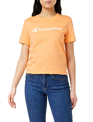 Champion Damen Legacy American Classics Logo Regular S/S T-Shirt, Orange, X-Small von Champion