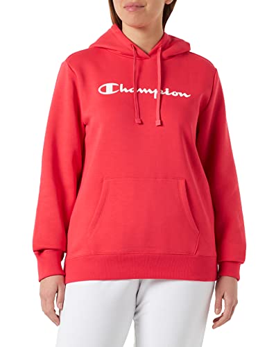 Champion Damen Legacy American Classics Powerblend Fleece Logo Kapuzenpullover, rot, M von Champion