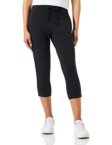 Champion Damen Legacy American Classics Slim Capri Trainingshose, Schwarz, M von Champion