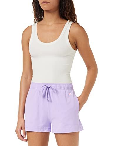 Champion Damen Legacy American Classics Small Logo High Waist Regular Shorts, Lavendel, S von Champion