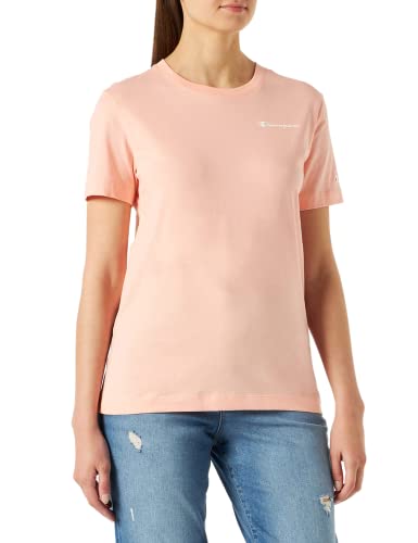 Champion Damen Legacy American Classics Small Logo Regular S/S T-Shirt, LachsRose, S von Champion