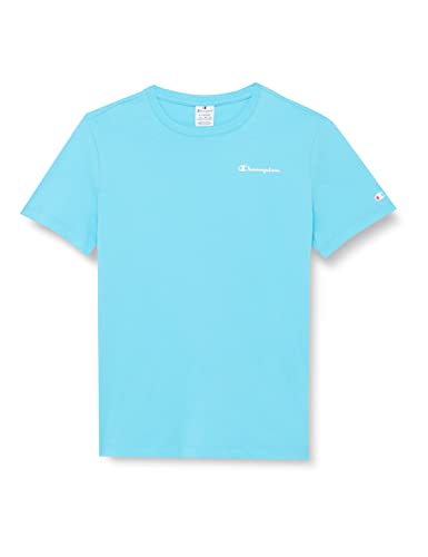 Champion Damen Legacy American Classics Small Logo Regular S/S T-Shirt, himmelblau, Medium von Champion