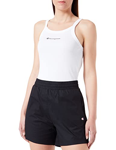 Champion Damen Legacy American Classics Soft Cotton 1x1 Rib Slim Unterhemd, Weiß, Large von Champion