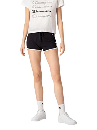 Champion Damen Legacy American Classics Soft Cotton 1x1 Rib Small C-Logo Badehose, Nero, XS von Champion