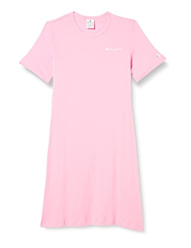 Champion Damen Legacy American Classics Soft Cotton 1x1 Rib Small Logo Slim Kleid, hot pink, X-Large von Champion