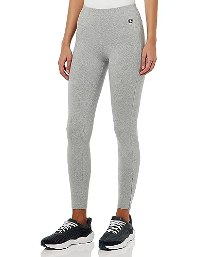 Champion Damen Legacy American Classics W-Cotton Lycra Leggings, Hellgrau meliert, L von Champion