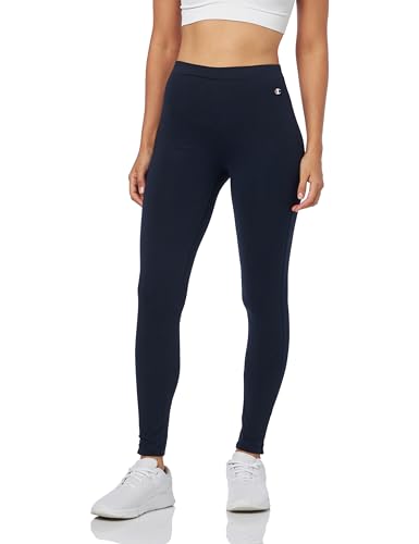 Champion Damen Legacy American Classics W-Cotton Lycra Leggings, Marineblau, L von Champion