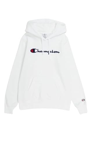 Champion Damen Legacy American Classics W-Light Powerblend Fleece Kapuzenpullover, Off White, L von Champion