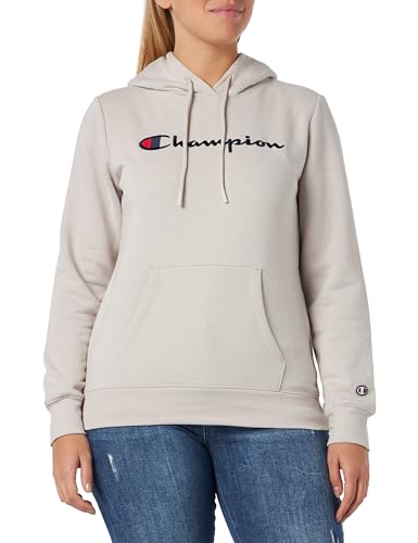 Champion Damen Legacy American Classics W-Light Powerblend Fleece Kapuzenpullover, Silber grau, XS von Champion