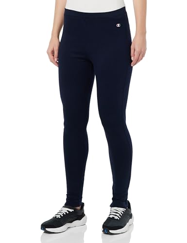 Champion Damen Legacy American Classics W-Light Stretch Fleece Leggings, Marineblau, XL von Champion