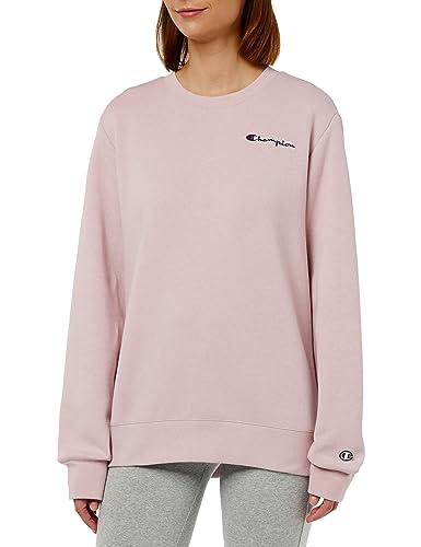 Champion Damen Legacy American Classics W-Script Logo Light Powerblend Fleece Crewneck Sweatshirt, Rosa, L von Champion