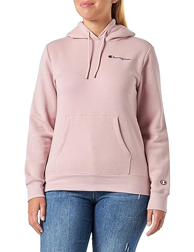 Champion Damen Legacy American Classics W-Script Logo Light Powerblend Fleece Kapuzenpullover, Rosa, M von Champion