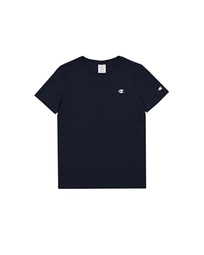 Champion Damen Legacy Basics W-Light Cotton Jersey S-s Regular Crewneck T-Shirt, Marineblau, X-Large von Champion