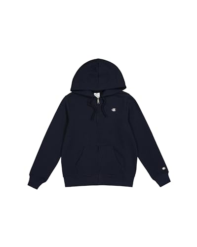 Champion Damen Legacy Basics W-Light Powerblend Fleece Full Zip Kapuzenpullover, Marineblau, M von Champion