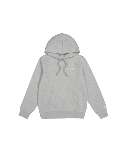 Champion Damen Legacy Basics W-Light Powerblend Fleece Kapuzenpullover, Hellgrau meliert, XS von Champion