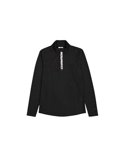Champion Damen Legacy C-tech W (117586) -Quick-Dry Micro Polar Fleece Half-Zip High-Neck Sweatshirt, Schwarz (KK001), XS von Champion