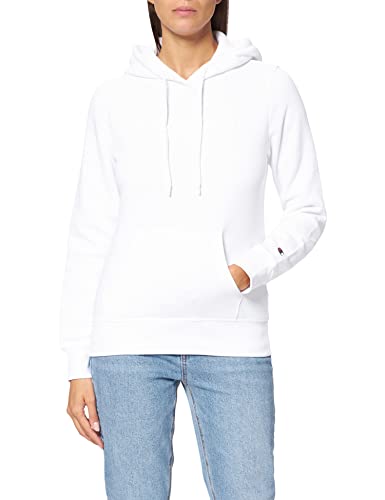 Champion Damen Legacy - Classic Logo Kapuzenpullover, Weiß A., S von Champion