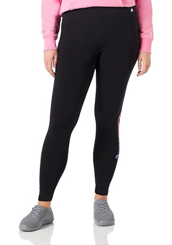 Champion Damen Legacy Color Ground Crop Formende Legging, Nero, XL von Champion