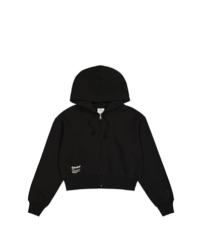 Champion Damen Legacy Emotional Dance W (117424) -Microsanded Fleece (280gr) Full-Zip Hooded Kapuzenpullover, Schwarz (KK001), XL von Champion